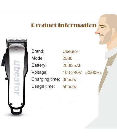 Rechargeable Cordless Beard Trimmer Kit for Men - Professional T-Blade Hair Clipper for Home and Barbershop Grooming - Buy Online on GoSupps.com