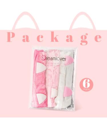 Dreamlover Cat Ears Headband - 6 Pack Makeup Hairband for Women and Girls - Buy Online on GoSupps.com