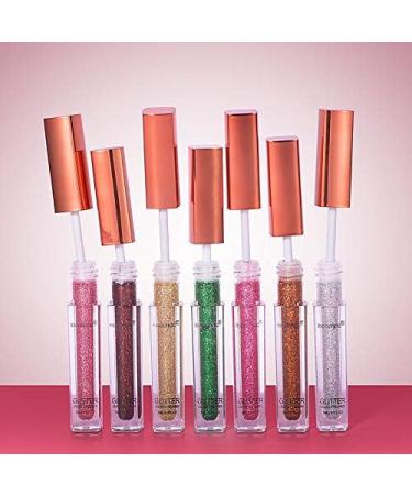 Colorful Metallic Glitter Liquid Eye Liner Long Lasting High-Pigmented Face Lips Art Eyeshadow Stick for Party Festival Makeup 3 ml (Orange One Size) 1 count (Pack of 1) Orange - Buy Online on GoSupps.com