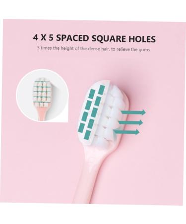 4-Piece Soft Cotton Toothbrush Set - Large Head Plastic Oral Hygiene Brushes for Women | Macaron Colors | Body Care - Buy Online on GoSupps.com