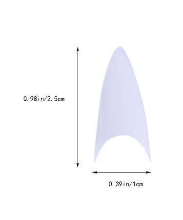 500pcs Transparent Fake Nail Tips - White Manicure Essentials for Stunning Nail Art | International Shipping Available - Buy Online on GoSupps.com