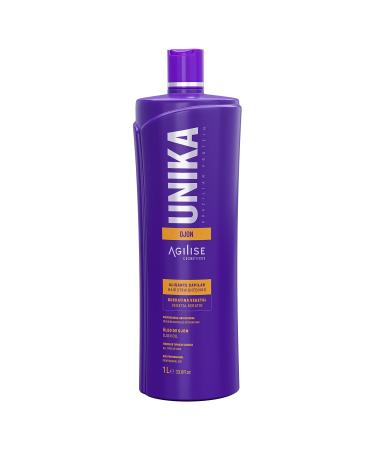 Unika Ojon Hair Straightener - Keratin Hair Treatment  Straightening Hair Products for Women - Anti Frizz Care  Deep Hydration - Ojon Oil  VEGAN  Formaldehyde-Free - 33.8fl.oz/1L - AGILISE