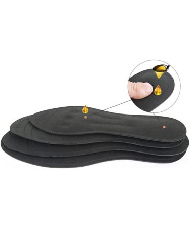 FRCOLOR Plantar Insoles - 2pcs Liquid Orthotic Massaging Insoles for Comfort & Support - Black - Buy Online on GoSupps.com