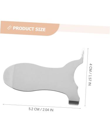 Angoily Cosmetic Bottle Labels Stainless Steel Alphabet Eyelash Brush Assistant Curling Eyelash Comb (Silver T) Tools Supplies Letter Silver Hair Beads - Buy Online on GoSupps.com