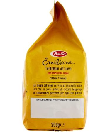  Italian Gourmet E.R. Barilla Le Emiliane Egg Pasta Tortelloni with Raw Ham p tes aux ufs p tes aux ufs 250 g + 400 g gourmet Italian pulp - Buy Online on GoSupps.com