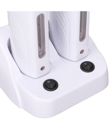 Double Depilatory Heater & Portable Wax Roller Set | Jelly Wax for Armpit & Bikini Hair Removal | 2 Wax Cartridges & 100 EU Plugs 220V - Buy Online on GoSupps.com
