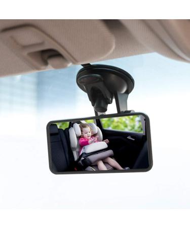 SunTop Adjustable Car Baby Mirror | Rear Seat Baby Mirror with Suction Cup | Safe Travel for Infants & Children - Buy Online on GoSupps.com