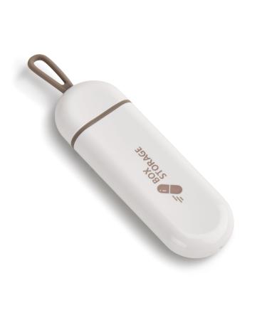 Tablet box Pill dose Pill dose Small for on the go pill box for vitamins medication pills good tightness maintaining medical properties.(White gray)