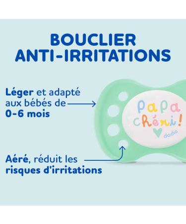 DODIE Set of 2 Anatomical Pacifiers for 0-6 Months | BPA Free & Durable | Random with or without Ring | Love Mom & Dad - Buy Online on GoSupps.com