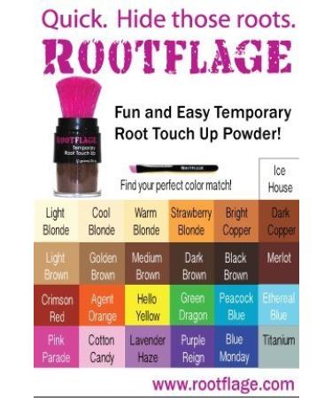 Rootflage Instant Blonde Root Touch Up Hair Powder - Temporary Hair Color Concealer for Thinning Hair (Warm Blonde) - 25 Shades Available - Buy Online on GoSupps.com