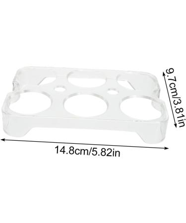 jojofuny 2pcs Egg Storage Box Deviled Egg Containers with Lid 8 Egg Tray 6 Egg Tray Lids Egg Cup Pp Tableware Assorted Colorx2pcs 14.8x9.7x2cmx2pcs - Buy Online on GoSupps.com