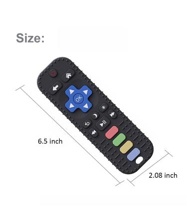 Shop Baby Silicone Bite Ring - Kachenzeuge Tehnen Soft Toy for 3-18 Months | Gums Soothing Remote Control Toy (Black) - Buy Online on GoSupps.com