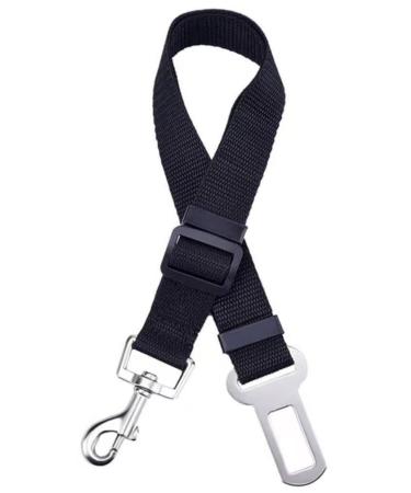 Dog Seat Belt for dogs in Car - Adjustable Dog Car Seat Belts -Harness Dog Seatbelt Safety Lead Dog Vehicle Travelling Leash -Adjustable Safety Seat Belt For Dog Cat and Pets (MAIN) (BLACK)