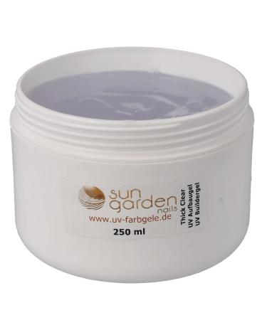 UV Thick Clear Aufbaugel Premium 250 ml - High-Quality Builder Gel for Nail Art | Clear Thick Viscosity Gel for Acrylic Fingernail Design | Shop Internationally - Buy Online on GoSupps.com