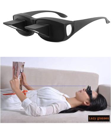 Lazy Readers Glasses - Bed Prism Spectacles for Comfortable Reading & TV - Lazy Eye Glasses for Laying Down & Playing Games - Buy Online on GoSupps.com