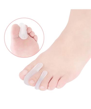 Toe Spreader for Hallux Valgus | Silicone Toe Separator & Bunions Relief | 8 Pack Overlapping Toe Spacer - Buy Online on GoSupps.com