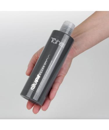 Tahe Botanic Silver Tone Correcting Shampoo Ideal for White Grey or Highlighted Hair 300 ml - Buy Online on GoSupps.com