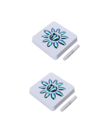 minkissy 56 Pcs Adhesive Stickers Nail Extension Nail Art Stickers Women Nail Art Sticker Artificial Fingernails Nail Tips for Women Nail Art Adhesive Sticker Fake Nails Nail Piece