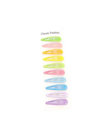 10pieces/Row Cute Women Kid Hairpins Ladies Hair Bun- HairPin Metal Hair Clips Star Gloss Hairpins Dripping Hairpins Hair Pin Water Drop