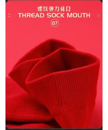 Chinese New Year Man Red Sports Cotton Socks | Zodiac Spring Festival Good Luck Socks 4 Pairs | 39-44, 4 Colors - Buy Online on GoSupps.com