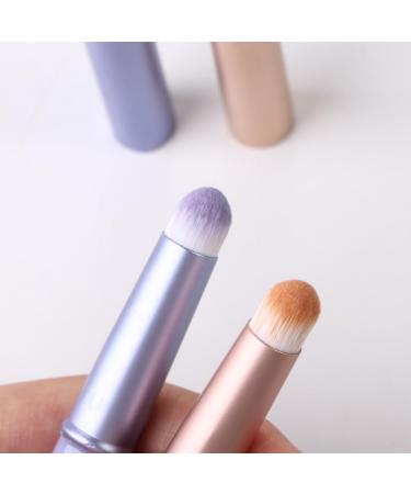 Leadigol Lip Blending Brush Set - 2 Mini Round Head Brushes for Lipstick & Concealer - Perfect Beauty Tools with Cap for Women - Buy Online on GoSupps.com