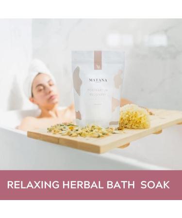 Matana Herbal Sitz Bath Soak - Postpartum & Hemorrhoid Care Relief | 100% Natural Epsom Salt with Organic Rose Bud & Lavender | 8oz Vegan - Buy Online on GoSupps.com