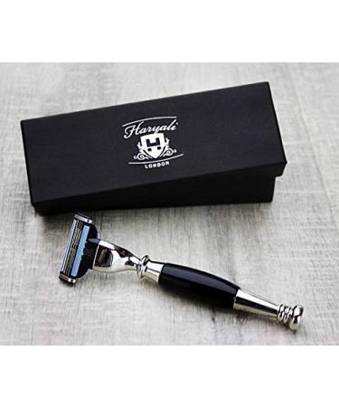 Haryali London Razor Hobel | Premium Quality Elegant Design Wet Razor for Men & Women - Includes 3 Blades - Buy Online on GoSupps.com