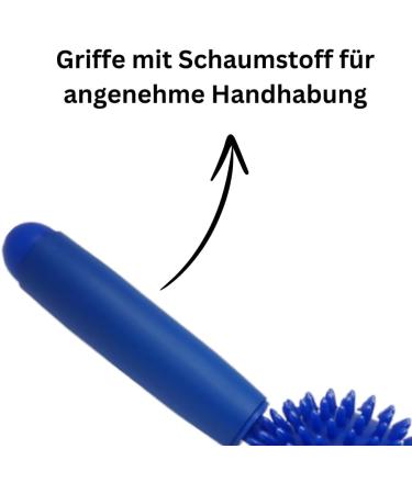 ATC Handels GmbH Massage Roller with 2 Hedgehog Balls - 9 cm for Relaxing Foot & Muscle Massage - Easy & Effective Relief - Buy Online on GoSupps.com