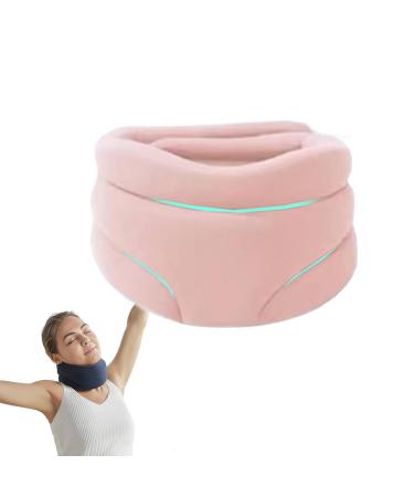 Tiffany Cervical Corrective Neck Collar Health Lab Sleep Neck Collar Sleep Soft Foam Neck Collar Neck Support Brace for Women and Men Pink