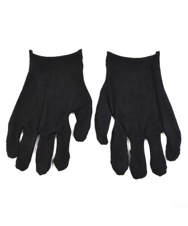 AIDNTBEO Practical and Comfortable Black Cotton Gloves 12 Pairs Soft Material For Sensitive Cleaning - Buy Online on GoSupps.com