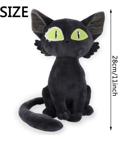 HFFJJLTU Plush Toy Black Cat Black Cat Stuffed Animals Toy Cute Stuffed Cat Plush Doll Black Cat Design Sofa Pillow Decoration Doll Gift Black Cat Plush Stuffed Toy For Anime Fans And Collectors 28CM - Buy Online on GoSupps.com