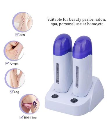 Nynelly Wax Heater Roll On Epilator - Professional Hair Removal Device with Double Wax Cartridges | International Shipping Available - Buy Online on GoSupps.com