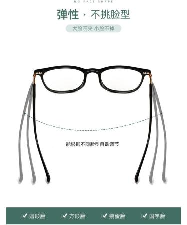 Square TR90 Blue Light Blocking Glasses for Men & Women | Anti-UV Computer Reading Glasses - Clear 53mm - Buy Online on GoSupps.com