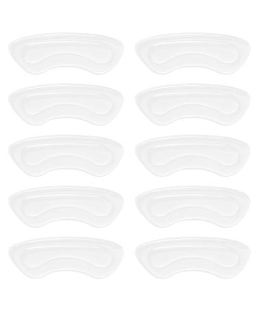 Yxhzvon heel protection silicone 5 pairs gel heel protection silicone pads heel gel for too large shoes heel protection self -adhesive silicon heel pads for high heels leather shoes