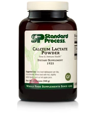Standard Process Calcium Lactate Powder - Immune Support and Bone Strength - Bone Health and Muscle Supplement with Magnesium and Calcium - 12 Ounces