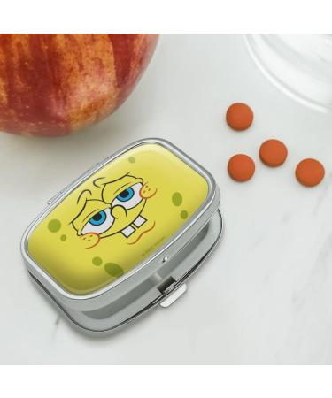 SpongeBob Confident Face Rectangle Pill Case | Unique Trinket Gift Box | International Shipping Available - Buy Online on GoSupps.com