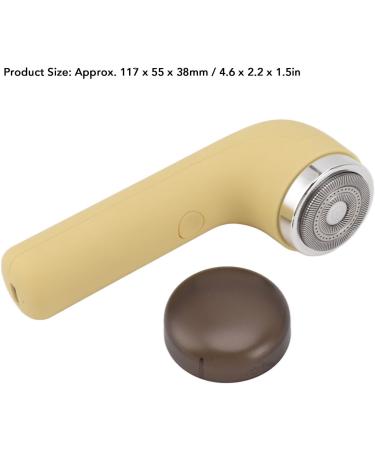 AYNEFY Portable Mini Beard Trimmer - Fast Motor Hair Remover for Travel | Compact & Lightweight | USB Cable Included (Yellow - Buy Online on GoSupps.com