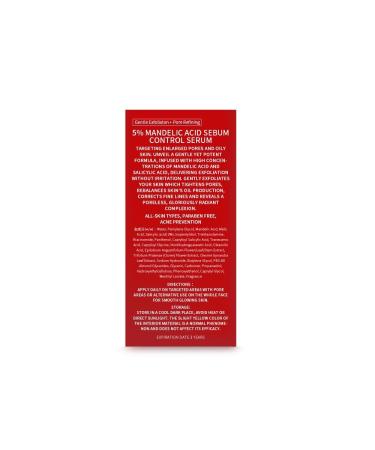 TRUU 5% Mandelic Acid Serum for Oily Skin | Targets Enlarged Pores Exfoliates & Rebalances Oil | Radiant Complexion | 1.1 Oz - International Shipping Available - Buy Online on GoSupps.com