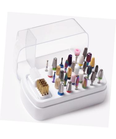 minkissy Drill Grinding head cleaning box 5 in nail drill bit drill bits for nails nail drill bits organizer clear container nail drill bits display rack Supplies Rack plastic 2 in Nails - Buy Online on GoSupps.com