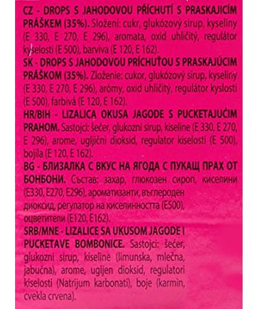 Chupa Chups Crazy Dips Strawberry - 24 Strawberry Lollipops with Crackling Effect & Shower Powder - Perfect for Christmas - Buy Online - Buy Online on GoSupps.com