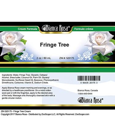 Buy Fringe Tree Cream (2 oz) - Natural Skin Relief | International Shipping Available - Buy Online on GoSupps.com