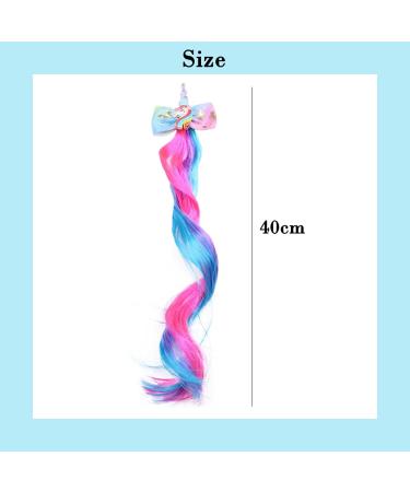 Color Gradient Unicorn Hair Clips for Girls - 5-Piece Mermaid Birthday Hair Accessories - Buy Online on GoSupps.com