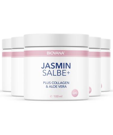 Biovana Jasmine ointment plus eye cream for eye care with collages and aloe vera eye cam jasmine ointment dark circles 100 ml content (5x)