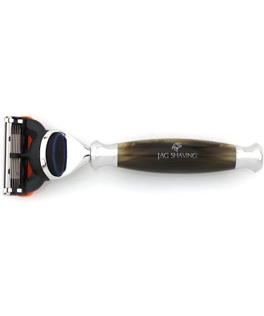 Jag Shaving Razor Set | Premium 3-Part Shaving Set with Silberspitz Brush & 5 Blades | Lee Range - Elevate Your Shave Experience - Buy Online on GoSupps.com