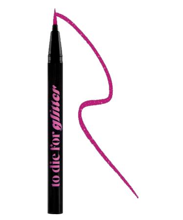 KRASH KOSMETICS KRASH KOSMETICS Pink Liquid Eyeliner To Die For Glitter Flip Phone Waterproof 24h Long Lasting Colour Eyeliner Glitter Felt Applicator Fine Tip Vegan and Cruelty Free