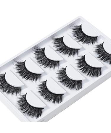 Buy ICYCHEER 5 Pairs 3D Artificial Eyelashes - Long Thick Soft & Luxurious Wispy Faux Lash Extensions (TW08) - International Shipping Available - Buy Online on GoSupps.com