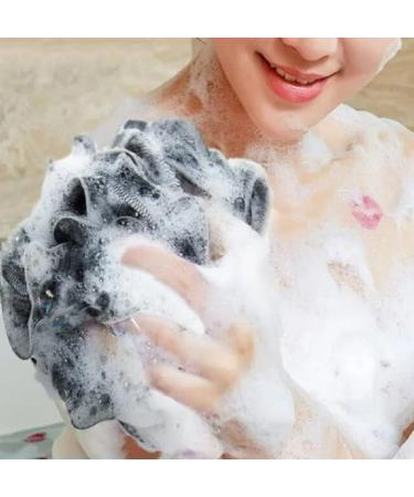 Premium Black Body Scrubber & Colorful Loofah Sponge - Comfortable Bathing Accessories for Home & Dorm - Buy Online on GoSupps.com
