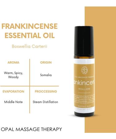 Premium Frankincense Essential Oil Roll-On | 100% Natural & Pure | 10 ML Massage Therapy - Buy Online on GoSupps.com