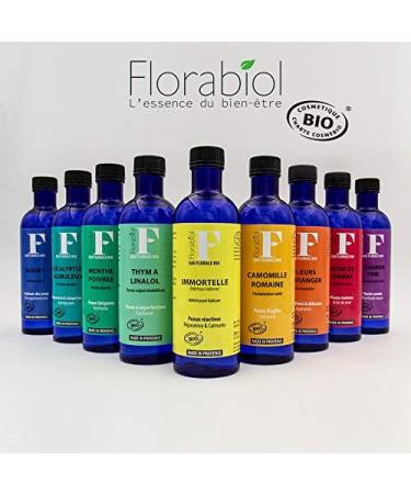 Florabiol - Pack of 2 Organic Fine Lavender Floral Waters 200 ml x 2 - Purifying Softening and Soothing Lotion - Combats Nervousness - Certified Organic Ecocert - Made in France  - Buy Online on GoSupps.com