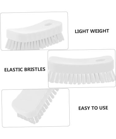 FRCOLOR Nail Brush Manicure for Nails Plastic Cleaner Sink Scrubber Sink Cleaning Nail Cleaning Scrubber Brush Fingernail Cleaner Polypropylene White Fingernail Scrub Toe Brush Set 11.5x5cm White - Buy Online on GoSupps.com